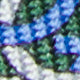 Silk Print Tie in Green Gancini Links
