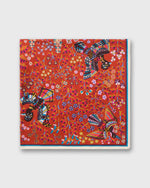 Load image into Gallery viewer, Rene Perrot Square Scarf in Brown Silk
