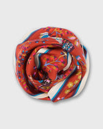 Load image into Gallery viewer, Rene Perrot Square Scarf in Brown Silk
