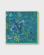 Load image into Gallery viewer, Rene Perrot Square Scarf in Emerald Silk
