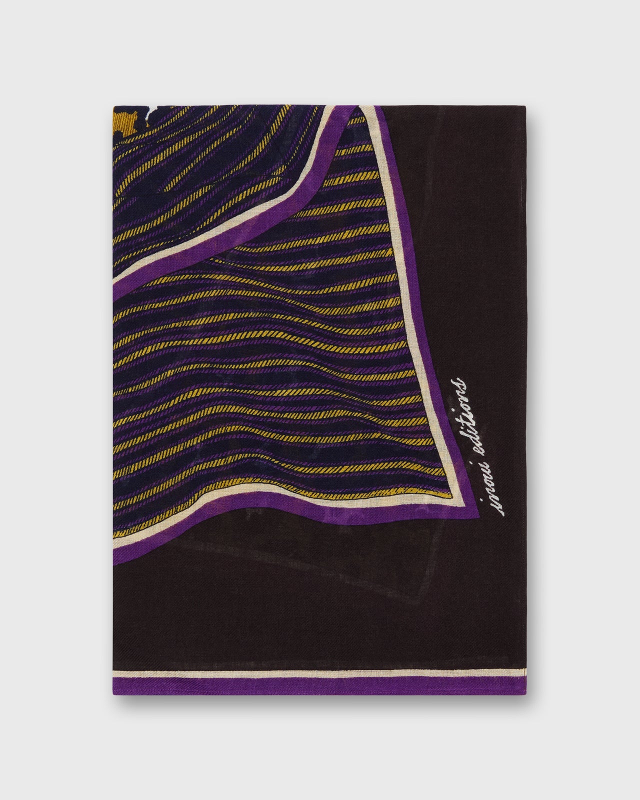 Lov Scarf in Purple Wool