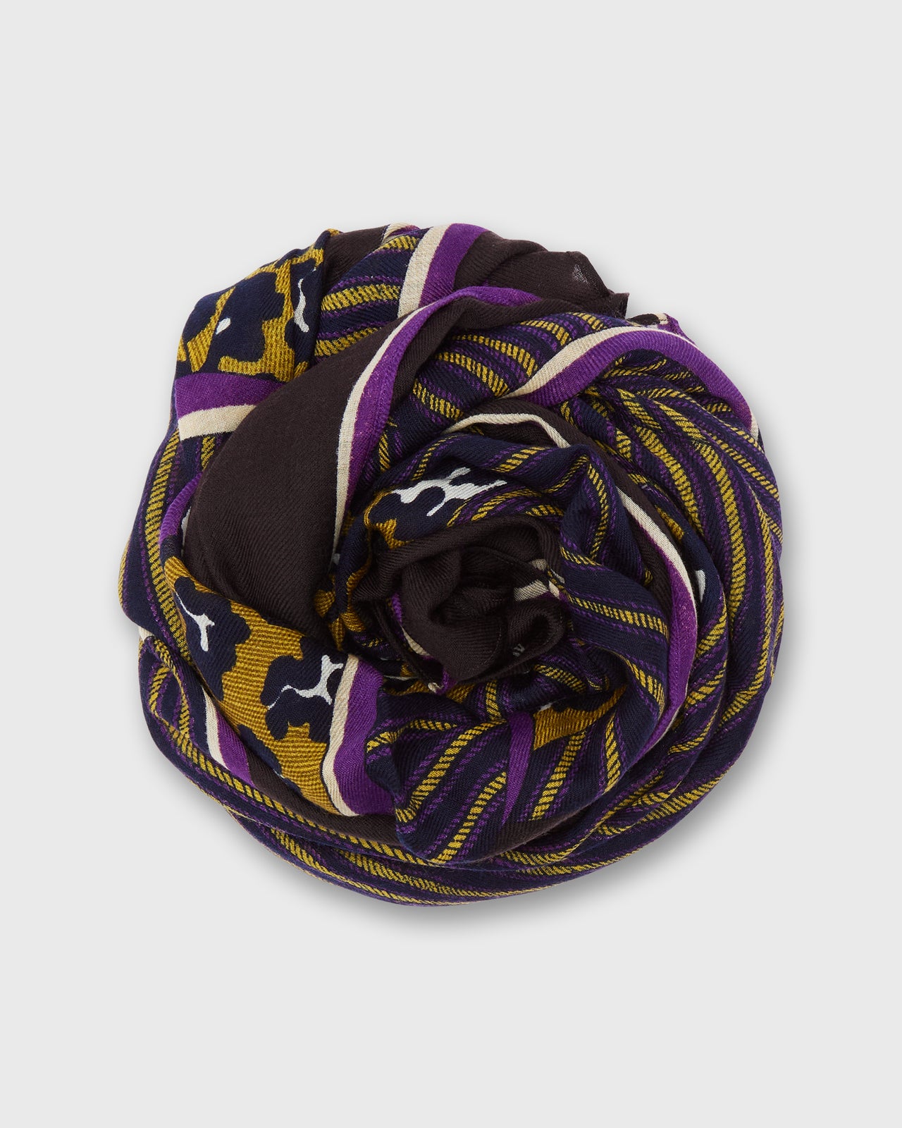 Lov Scarf in Purple Wool