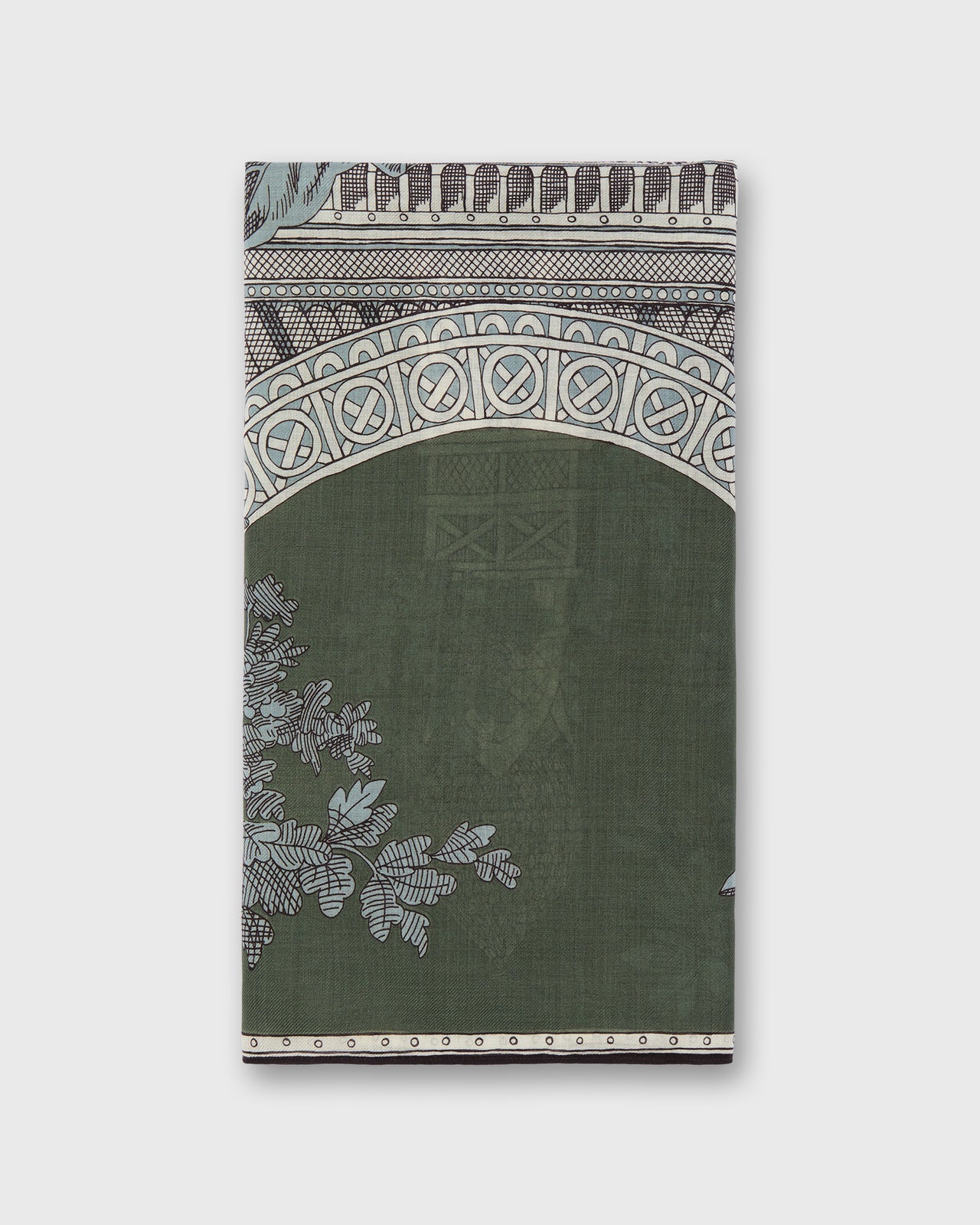 1889 Scarf in Khaki Wool