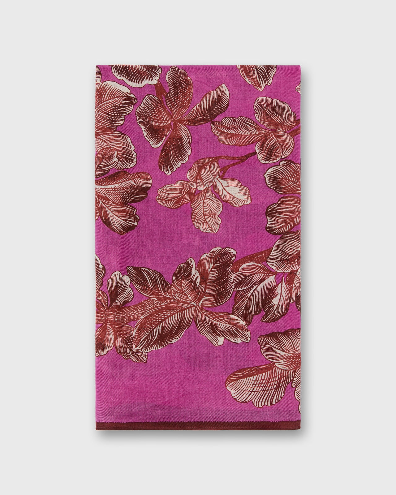 Arboris Scarf in Fuchsia Wool
