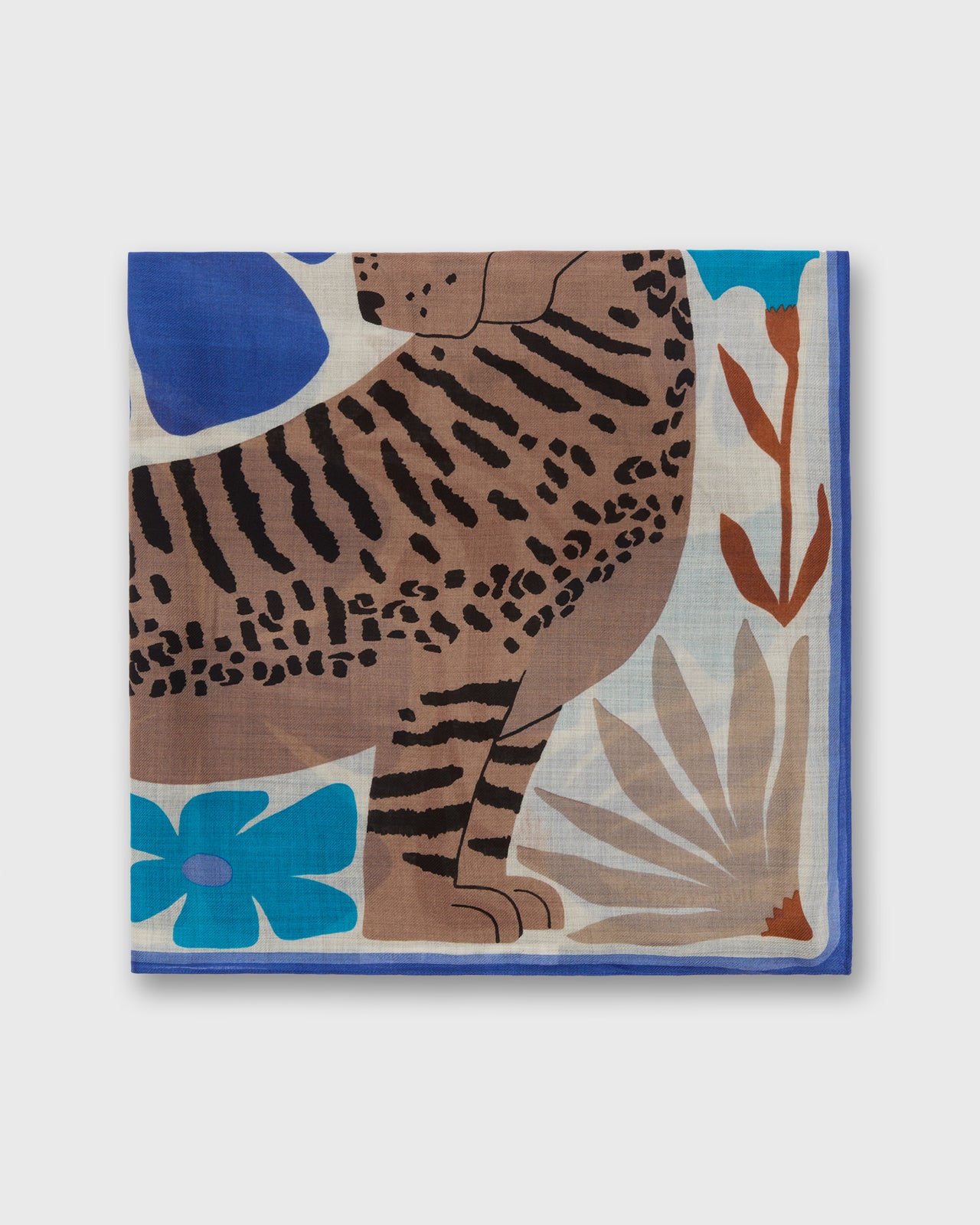 Panteo Scarf in Blue Wool