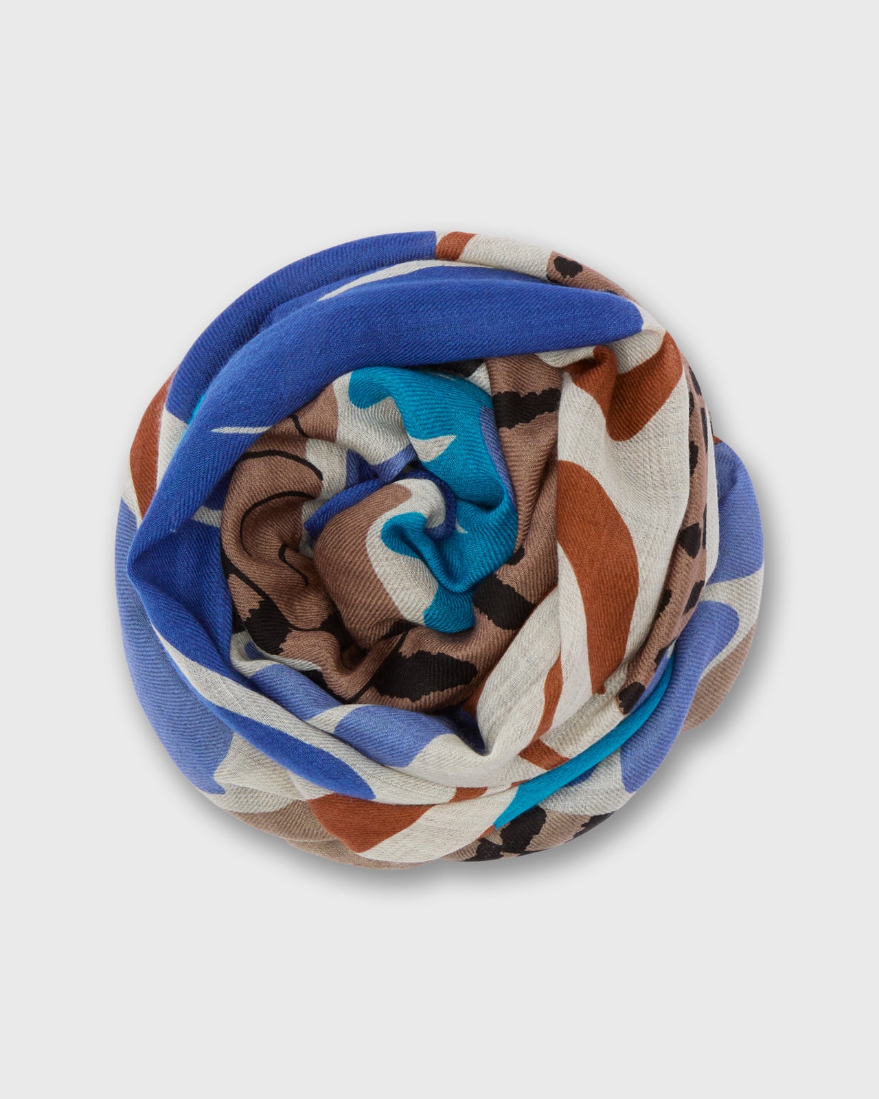 Panteo Scarf in Blue Wool
