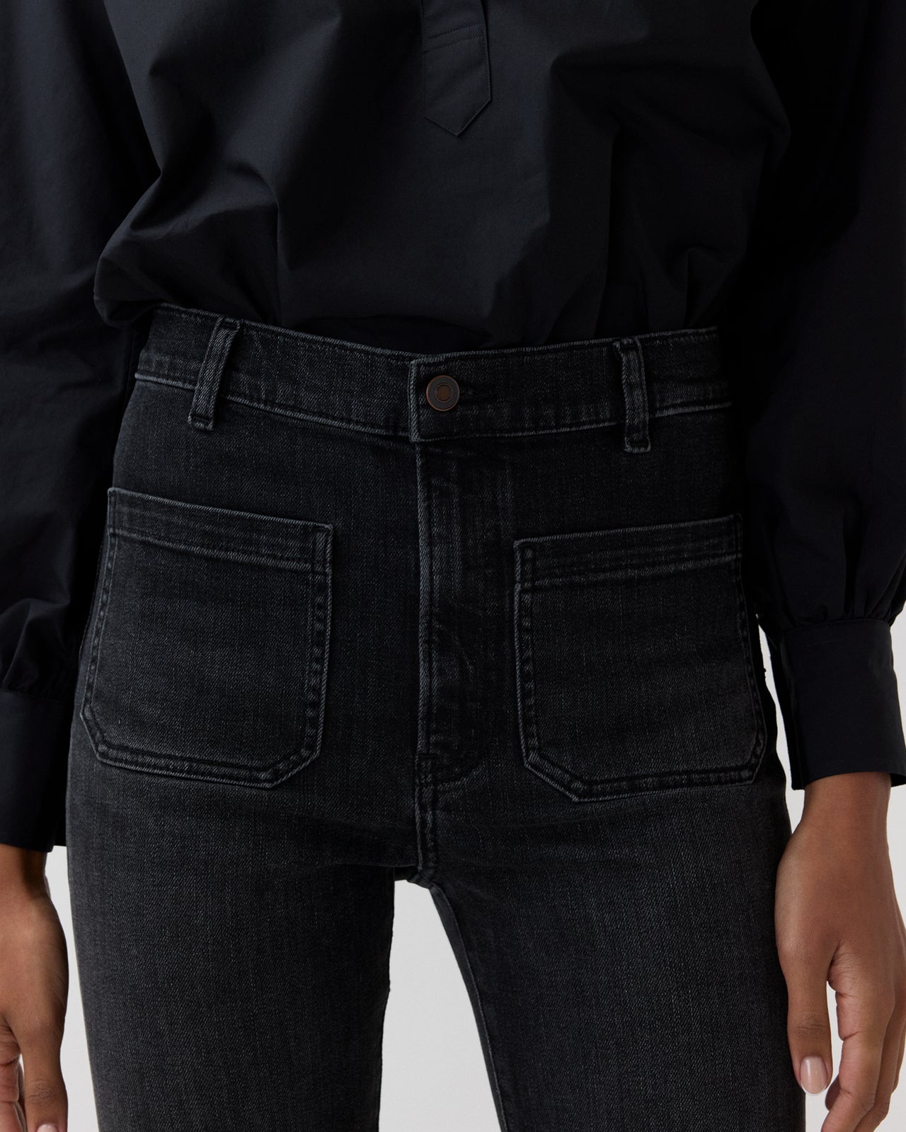 St Monica Jean in Washed Black