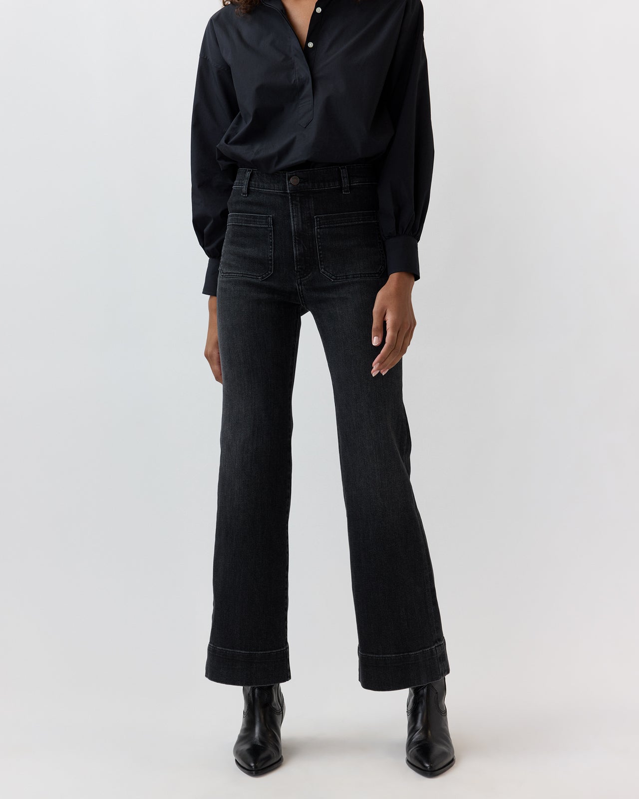 St Monica Jean in Washed Black