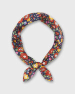 Load image into Gallery viewer, Anyway Scarf in Navy/Multi Betsy Meadow Liberty Fabric
