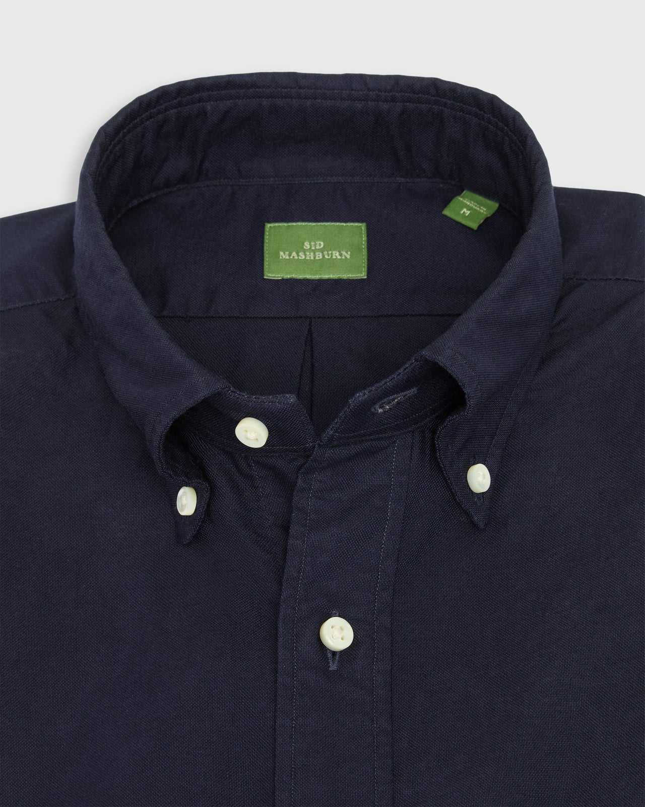Button-Down Sport Shirt in Navy Oxford