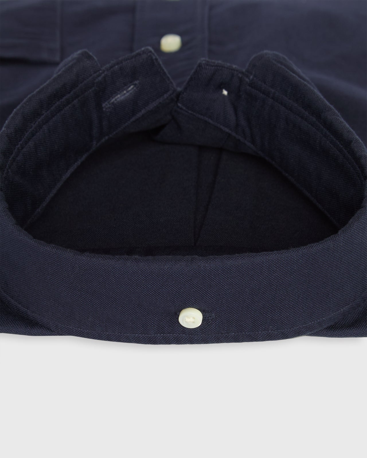 Button-Down Sport Shirt in Navy Oxford