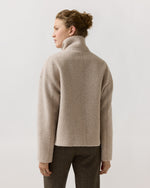 Load image into Gallery viewer, Cropped Funnel Jacket in Almond
