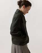 Load image into Gallery viewer, Funnel Biker Jacket in Dark Khaki

