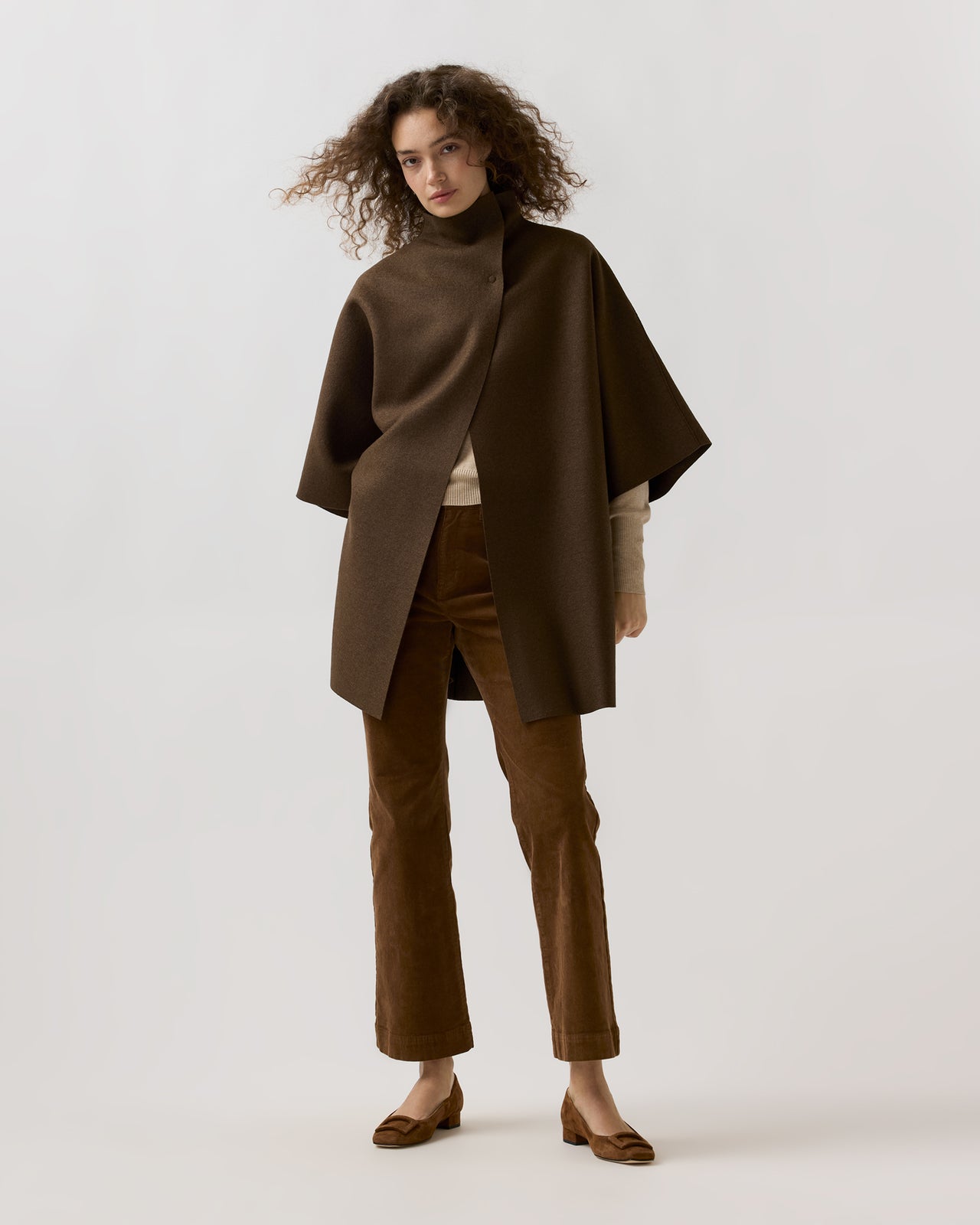 Kimono Coat in Teddy Brown