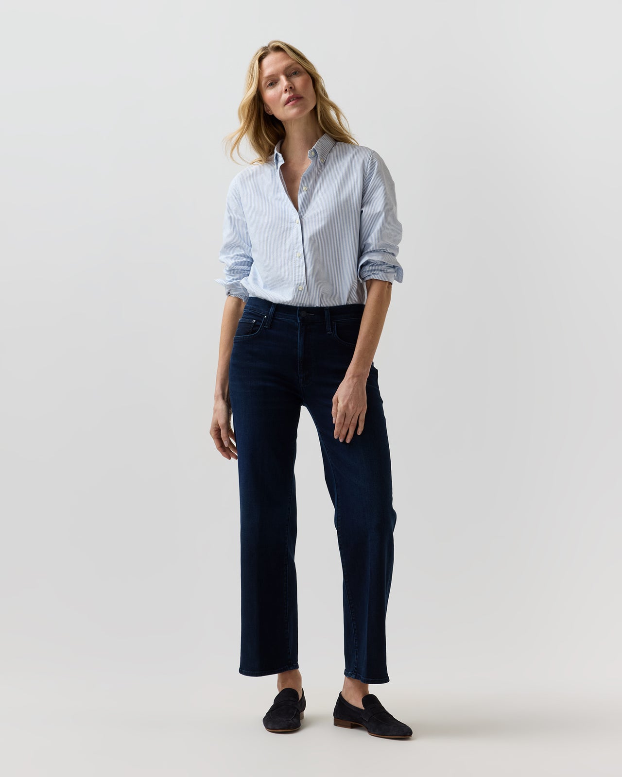 The Mid Rise Rambler Zip Ankle Jean in Chip On My Shoulder
