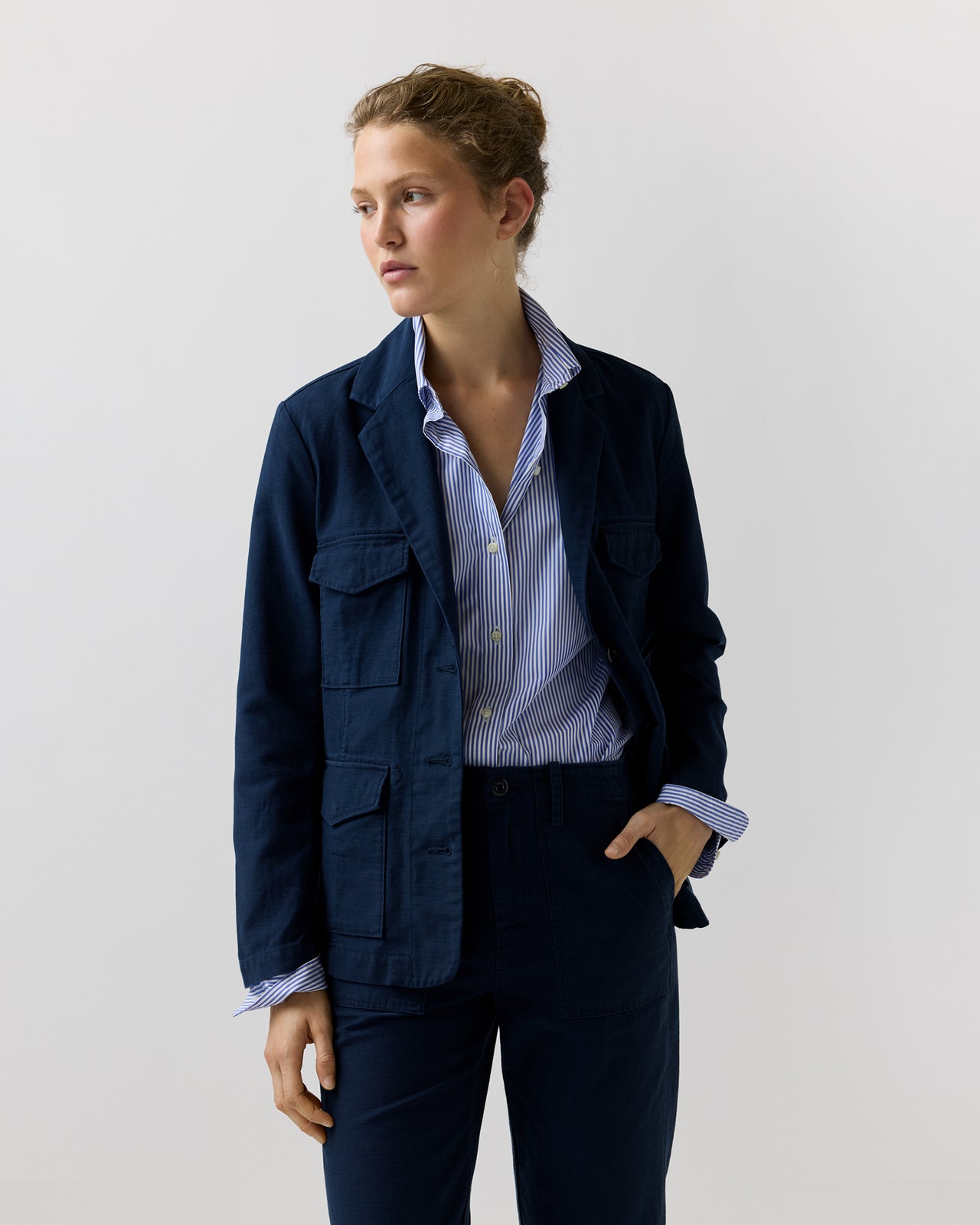 Military Jacket in Marine