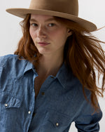 Load image into Gallery viewer, Luxe Amelia Hat in Camel/Black
