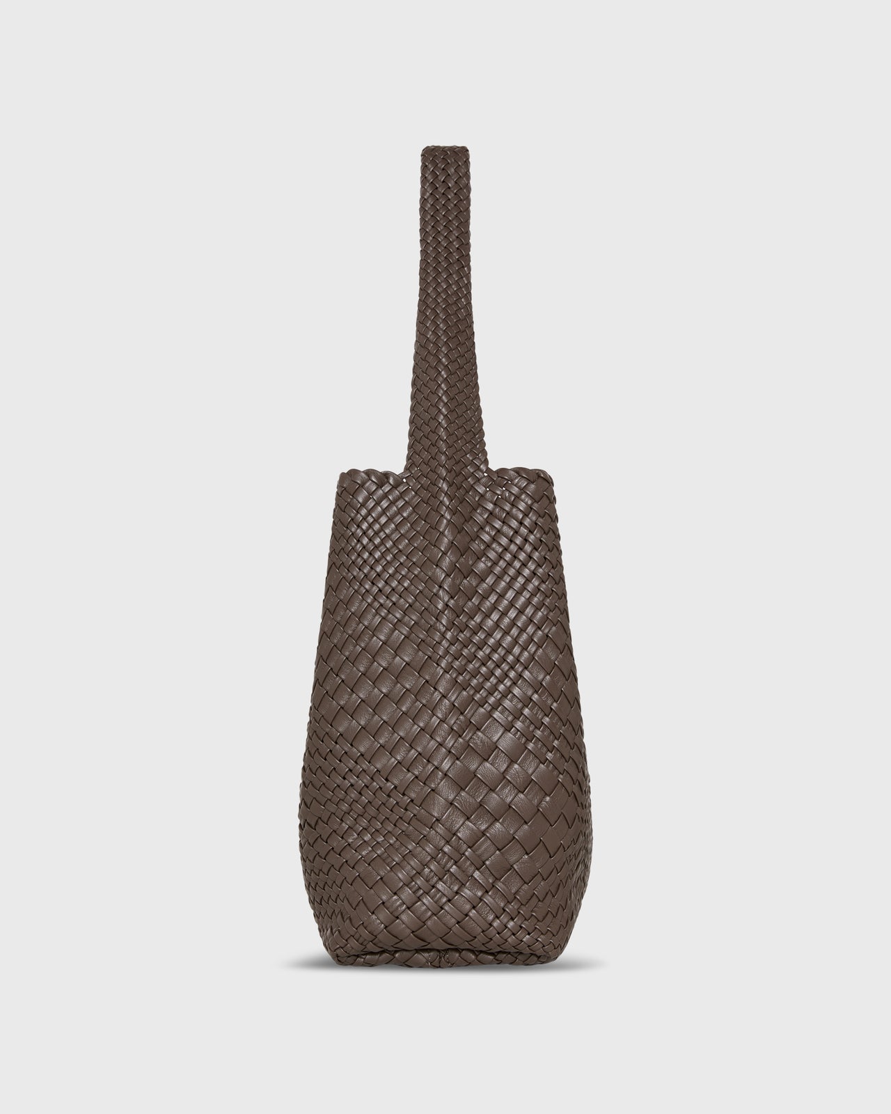 Jen Handwoven Hobo Bag in Brown Leather