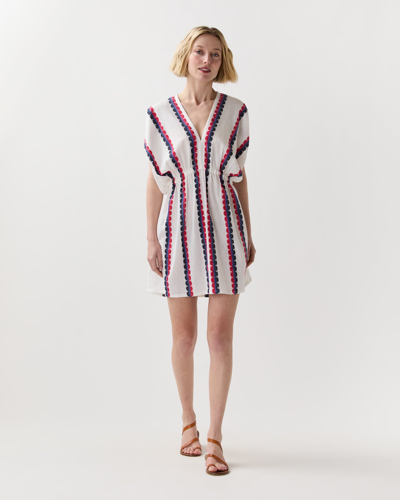 Alem Plunge Dress in Kibebi Marine