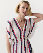 Load image into Gallery viewer, Alem Plunge Dress in Kibebi Marine
