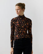 Load image into Gallery viewer, Aurelia Turtleneck in Noir Floral
