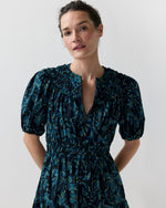 Load image into Gallery viewer, Othella Short-Sleeved Midi Dress in Midnight
