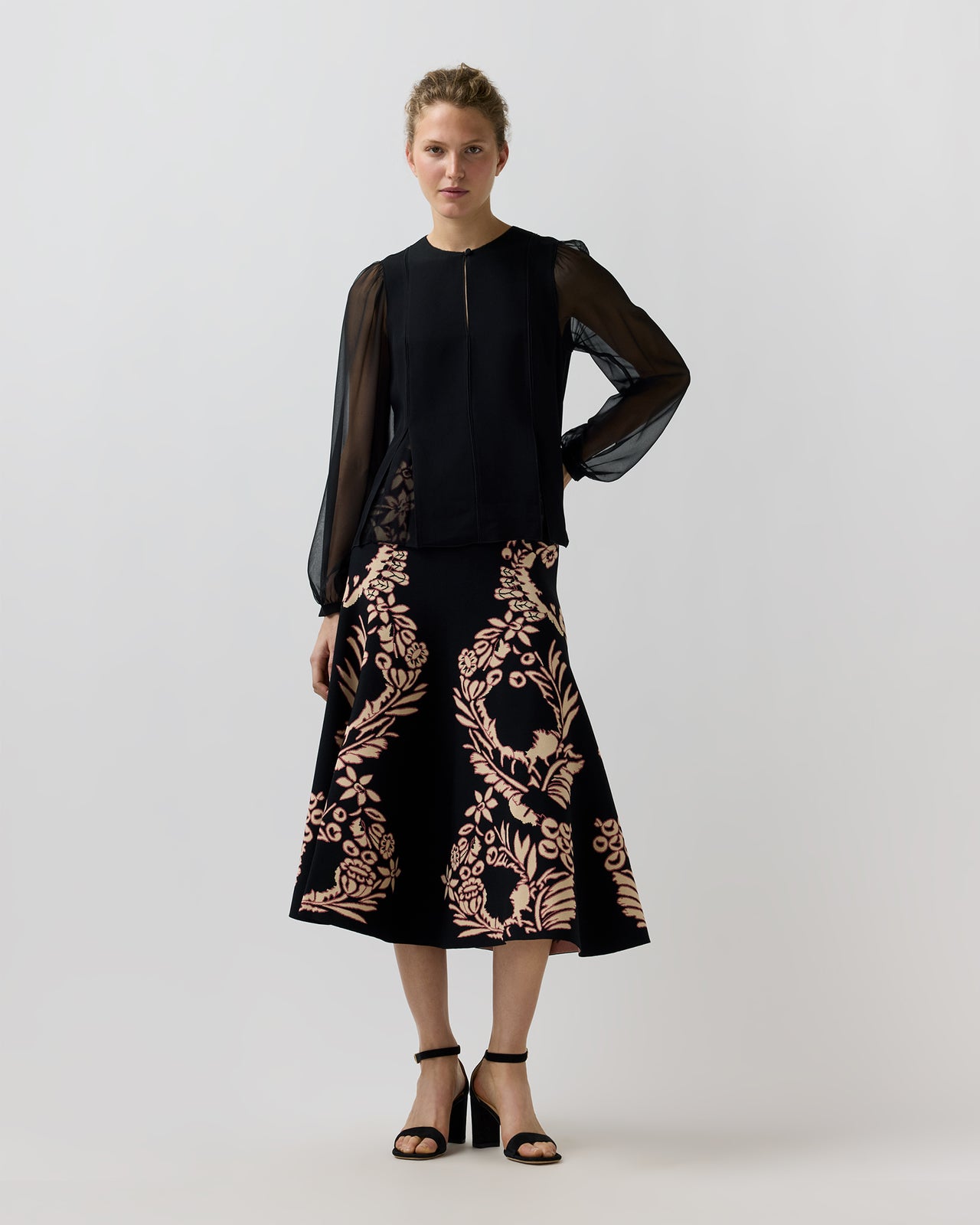 Lucette Blouse in Noir