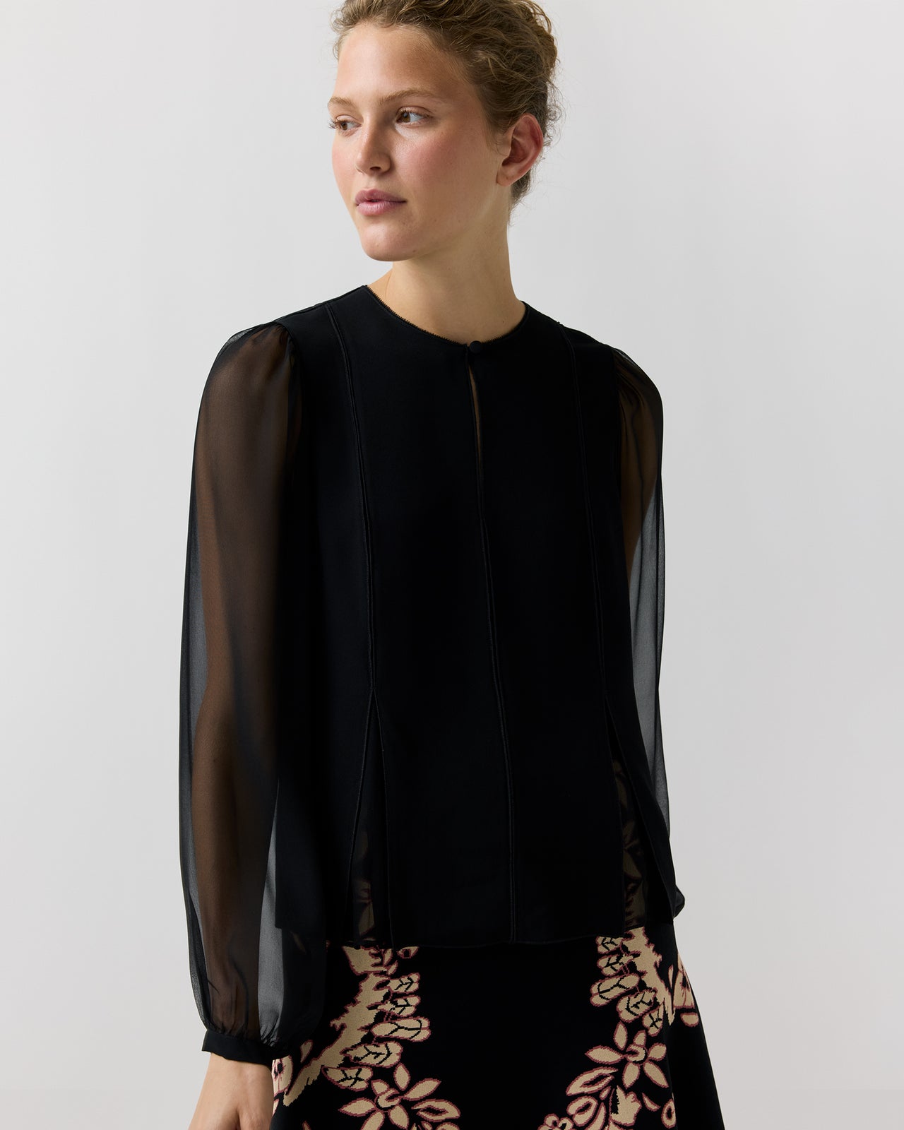 Lucette Blouse in Noir