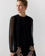 Load image into Gallery viewer, Lucette Blouse in Noir
