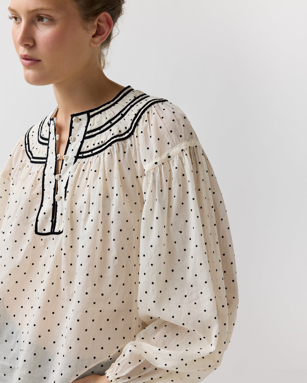 Klara Blouse in Blanc