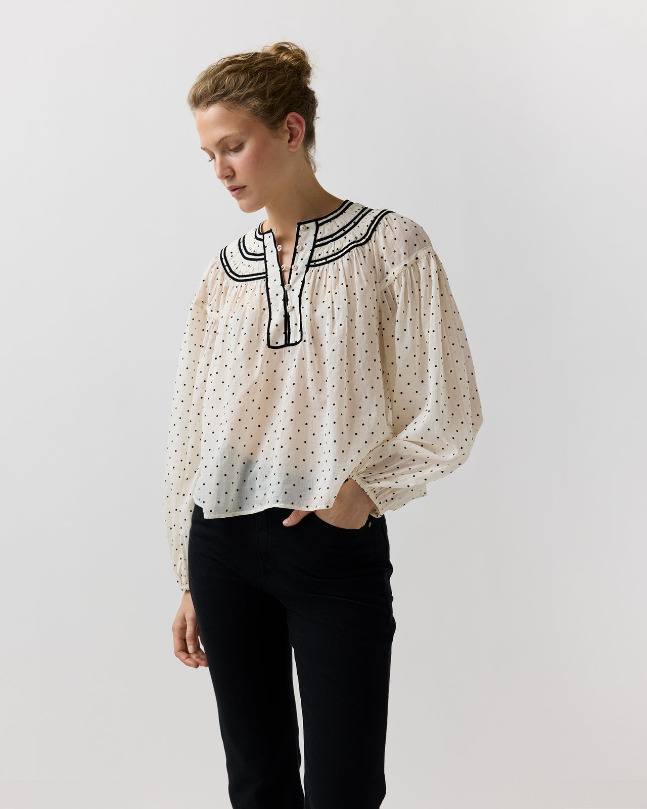 Klara Blouse in Blanc