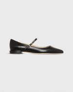 Load image into Gallery viewer, Pointed-Toe Mary Jane in Black Leather
