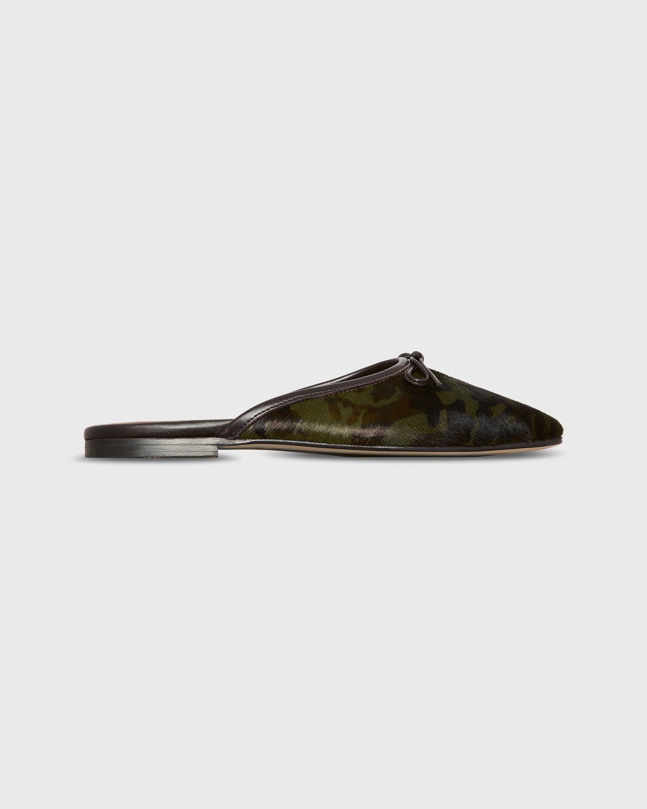 Joy Mule in Camouflage Calf Hair