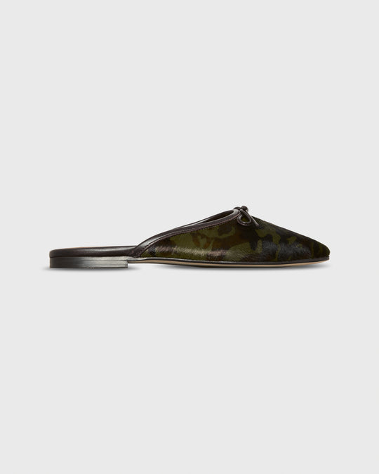 Joy Mule in Camouflage Calf Hair