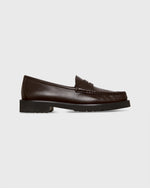 Load image into Gallery viewer, Lug Sole Loafer in Dark Brown Leather
