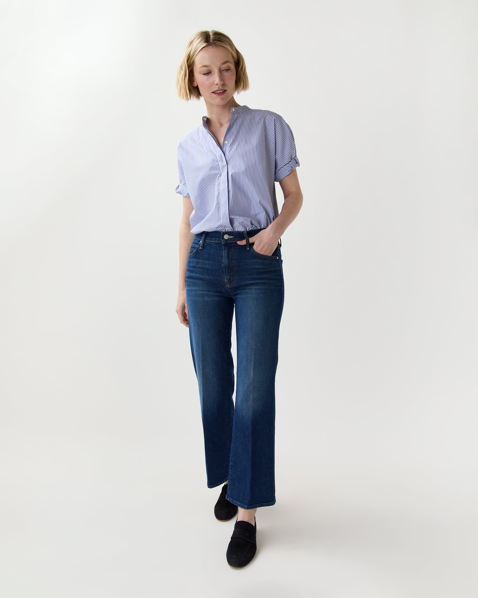 MOTHER LIL' KICK IT レギュラーフィットデニム(24) Lil Kick It Jean in Made In The Shade - Mother Denim | Shop Ann