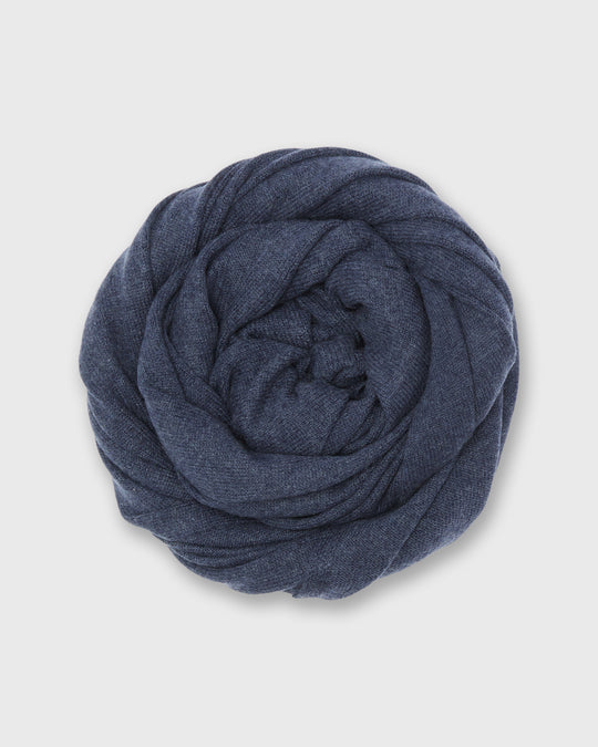 Off-Gauge Sweater Scarf in Heather Denim Cashmere
