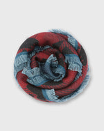 Load image into Gallery viewer, Wool Square Scarf in Flowered Huipil
