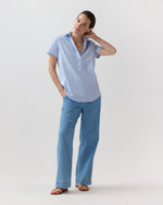 Load image into Gallery viewer, Scout Shirt in Light Blue Banker Stripe
