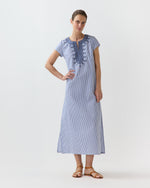 Load image into Gallery viewer, San Tropez Maxi Caftan in Blue
