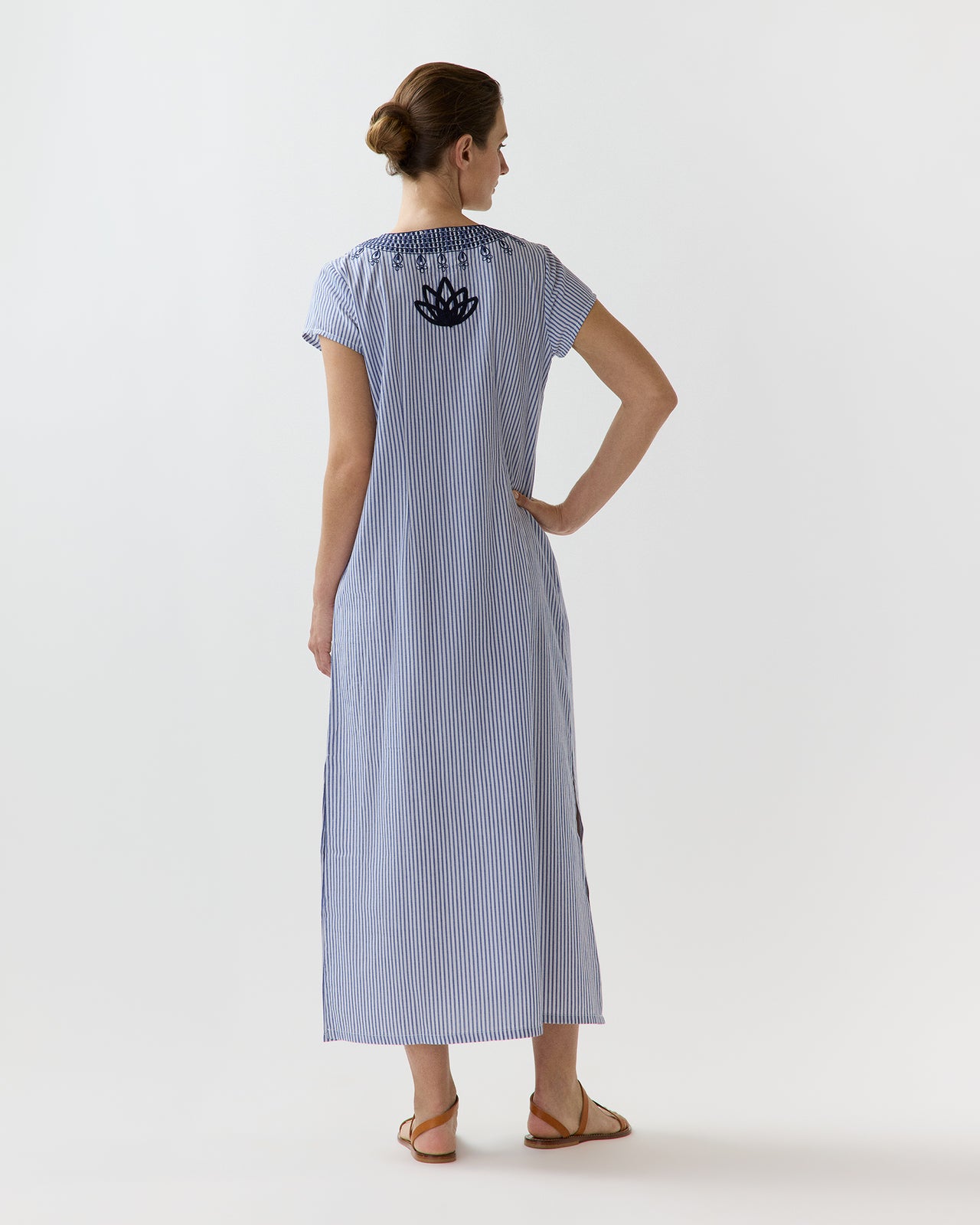 San Tropez Maxi Caftan in Blue