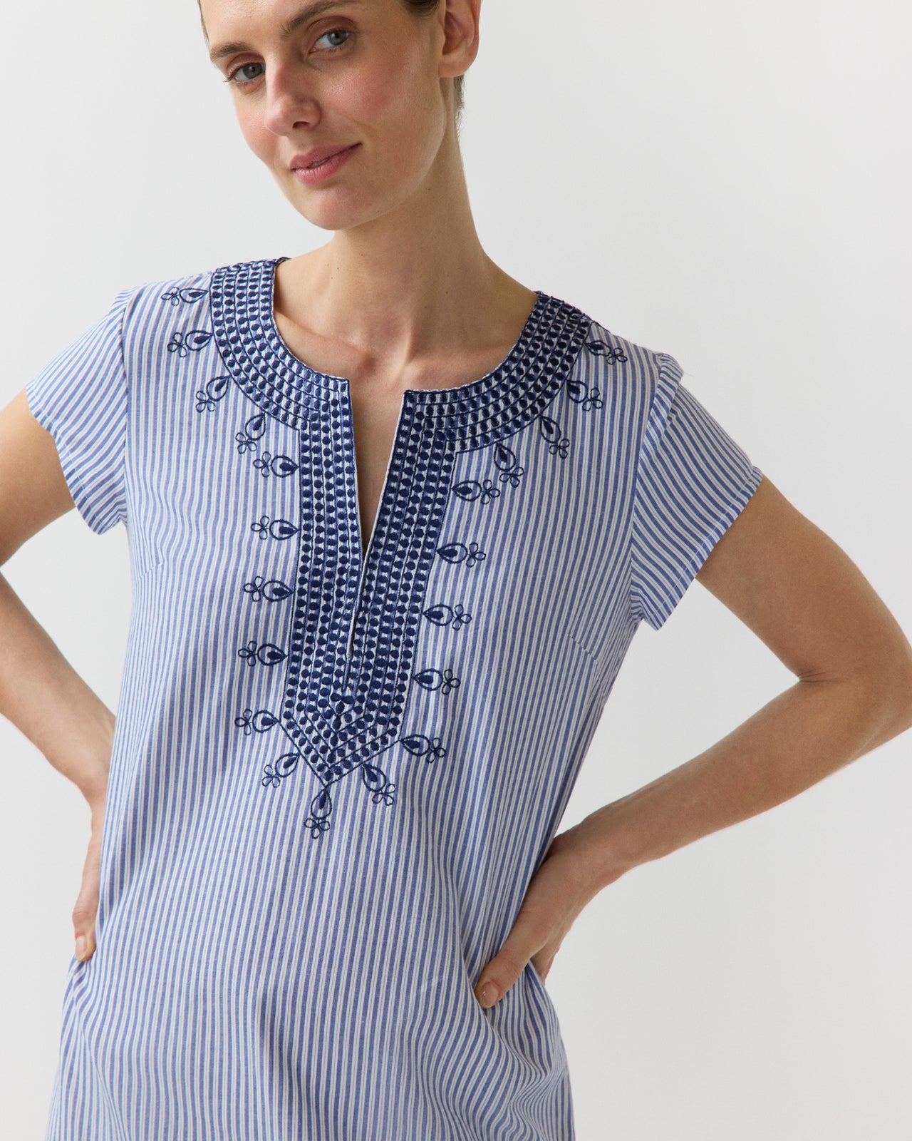San Tropez Maxi Caftan in Blue