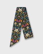Load image into Gallery viewer, Silk Tied Up Scarf in Forbidden Fruit Liberty Fabric Silk Twill
