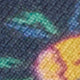 Large Hand-Rolled Scarf in Blue/Multi Tapestry Liberty Fabric Silk Twill