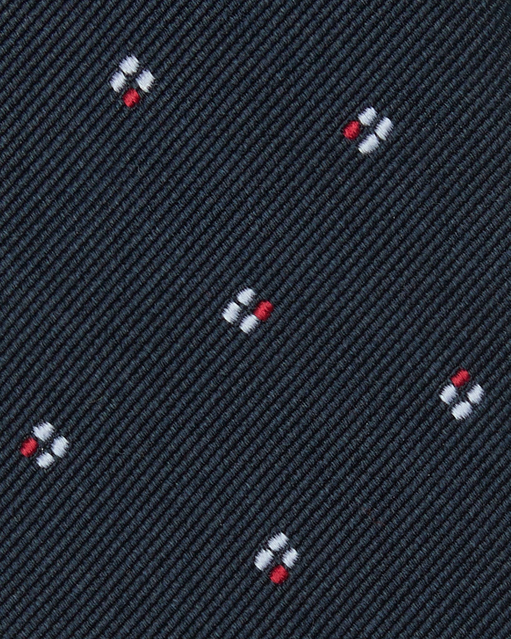 Silk Woven Tie in Red/Sky Micro Foulard | Shop Sid Mashburn