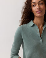 Load image into Gallery viewer, Connor Sweater in Sage Cotton/Silk

