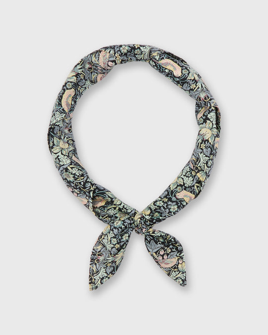 Anyway Scarf in Glacier/Magenta Strawberry Thief Liberty Fabric