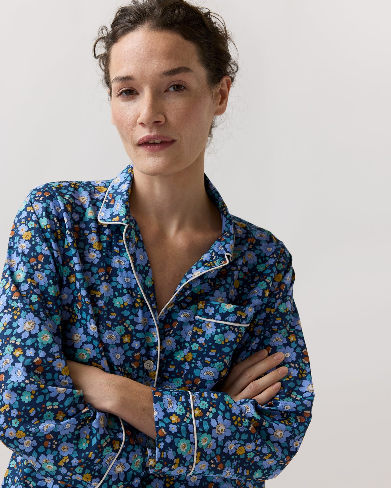 Pajama Set in Betsy Meadow Liberty Fabric