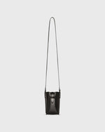 Load image into Gallery viewer, Minnie Cell Phone Bag in Black Leather
