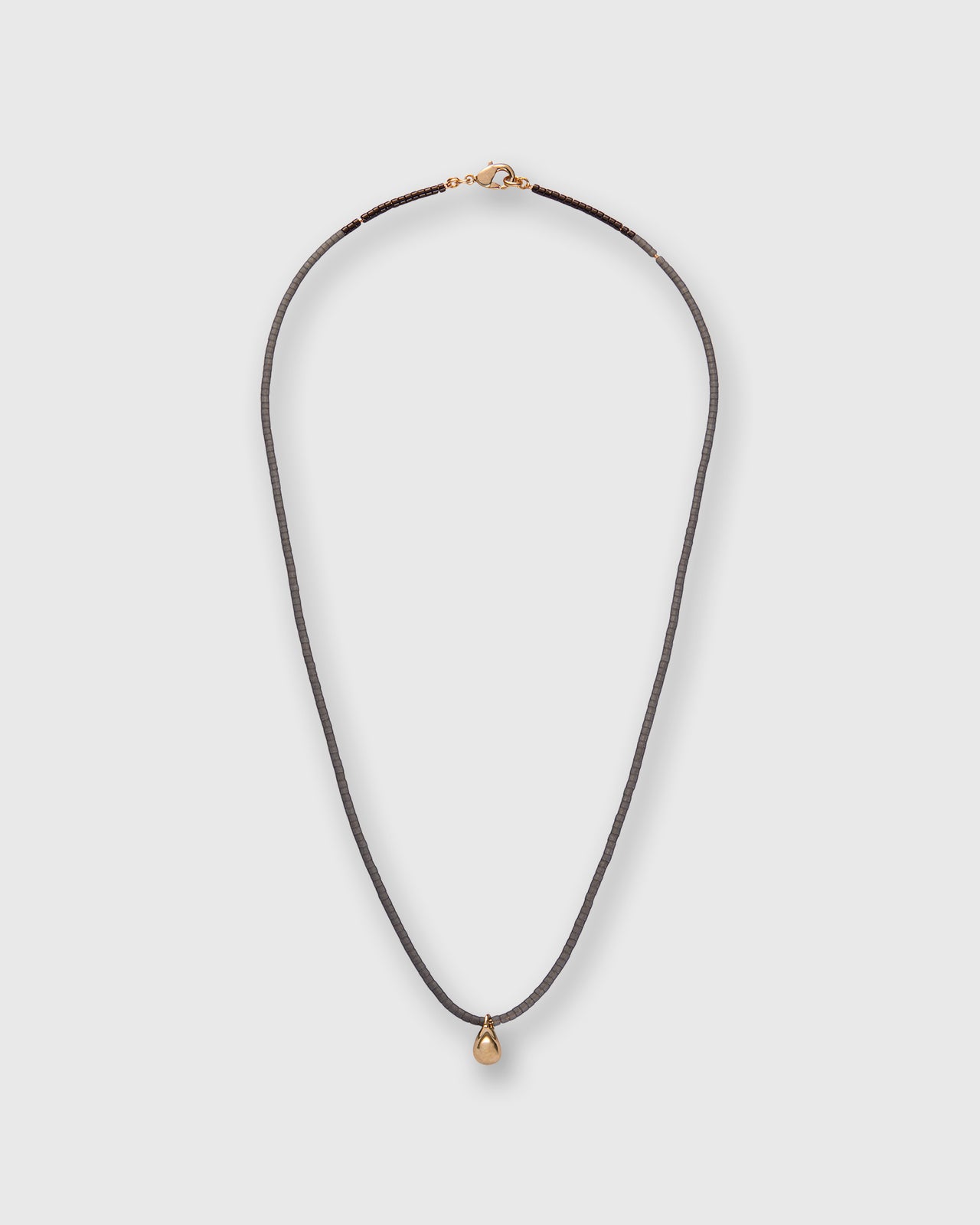 Miyuki Beads Necklace in Black/Gold